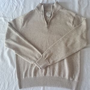St. John bay cream sweater SZ L